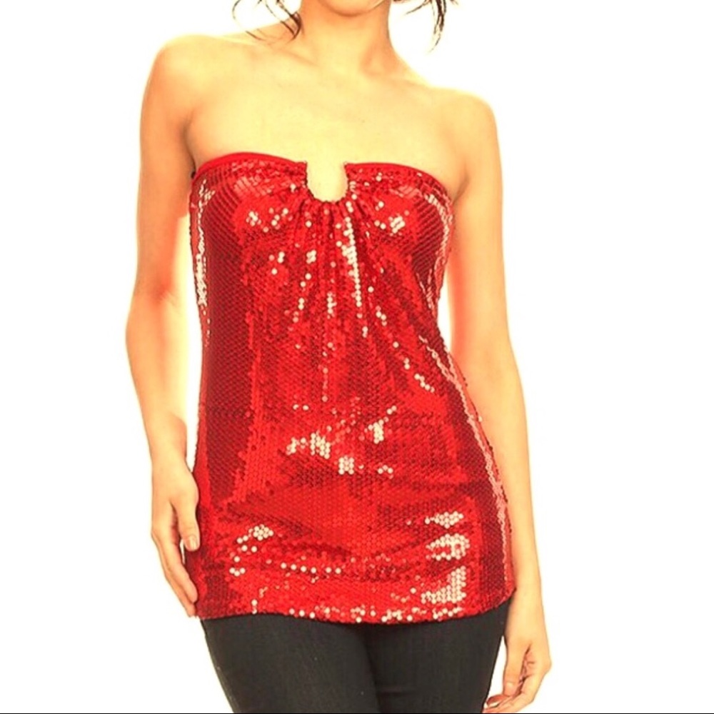 NWT Sequin halter top size small